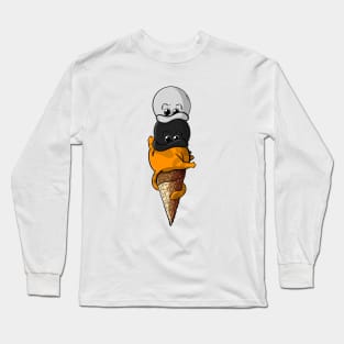 Cats - Ice Cream Cone Long Sleeve T-Shirt